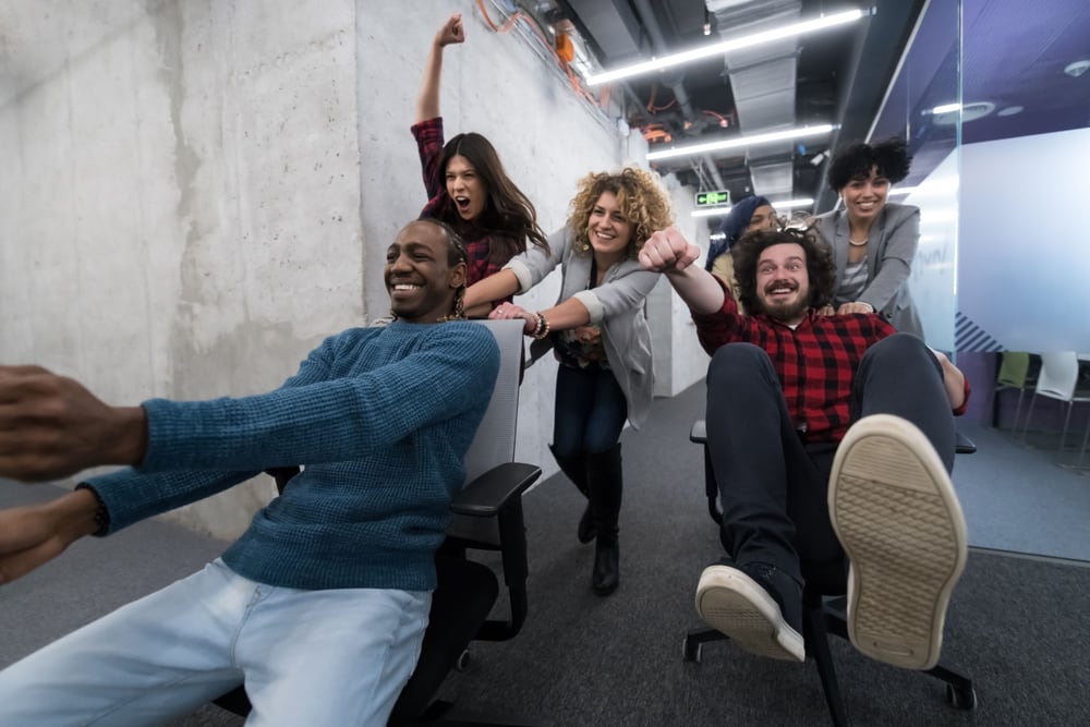 Diverse business team in professional corporate environment