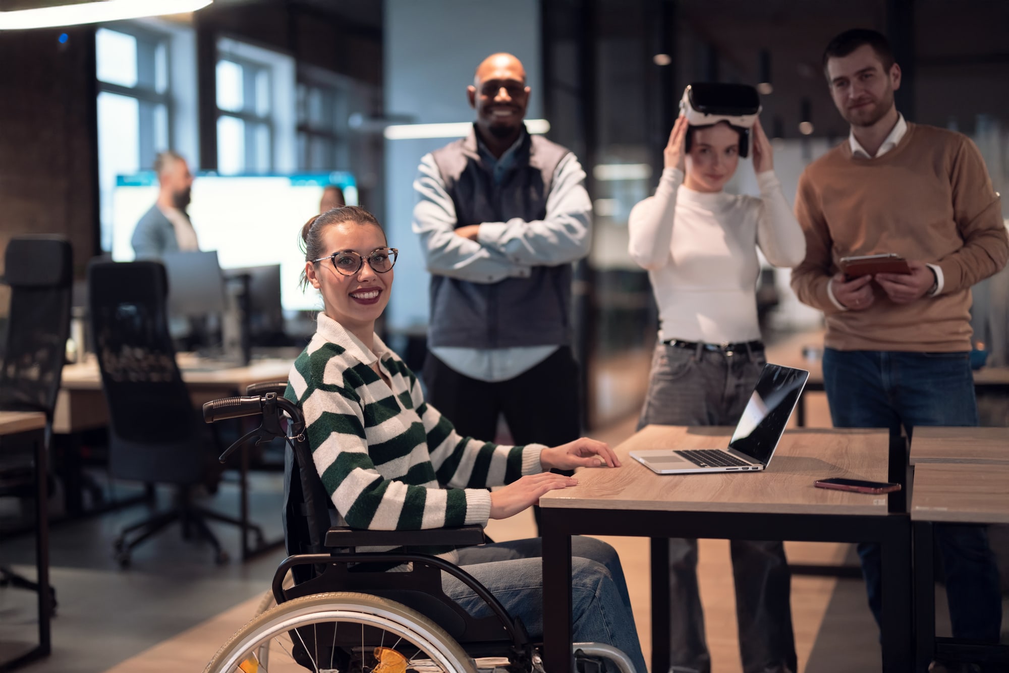 Diverse team collaboration — corporate diversity and inclusion photography