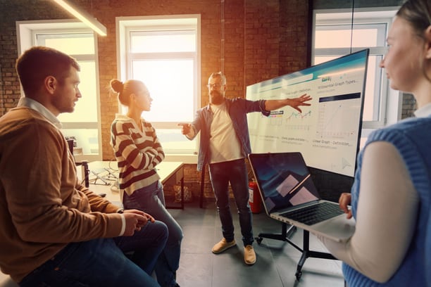 Business group in a modern office